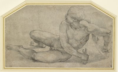 Recumbent Figure of a Soldier by Raffaello Sanzio Raphael